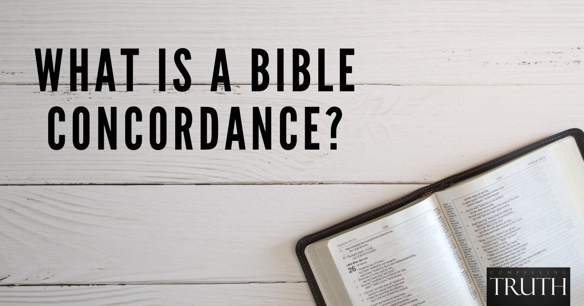 What is a Bible concordance and how can it be used?