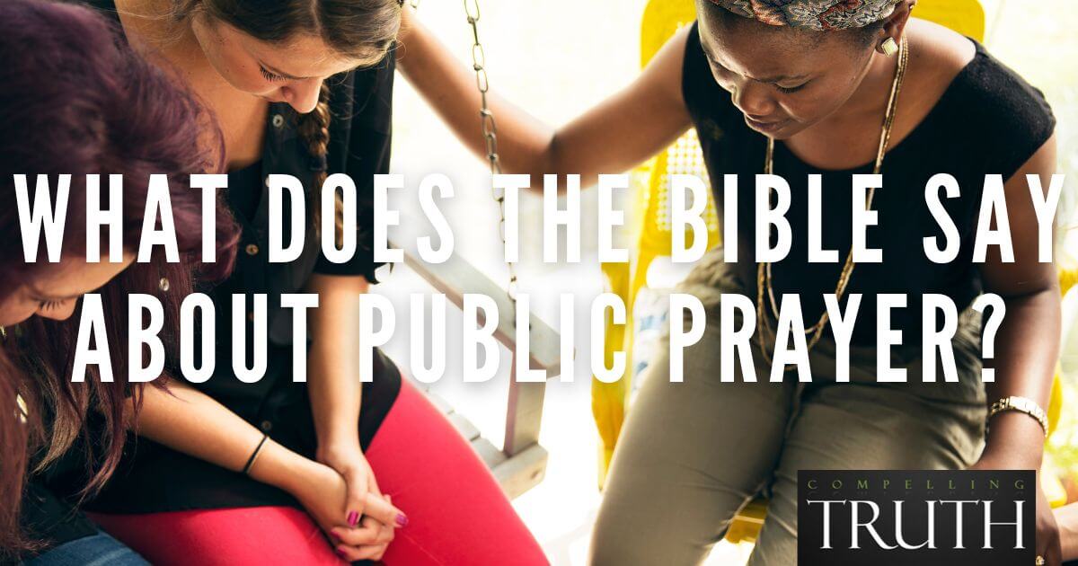 What does the Bible say about public prayer? Is it okay to pray in public?