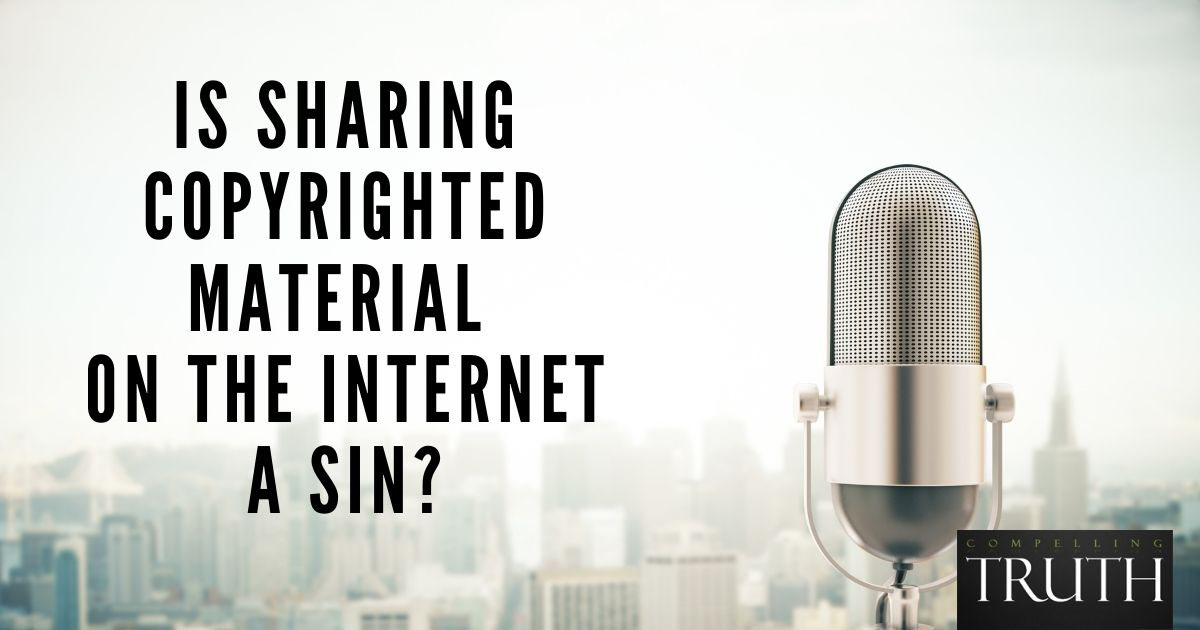 Is sharing copyrighted material (music, movies, software) on the